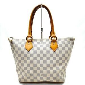 Louis Vuitton Purse Auth. Saleya PM N51186 Azur Damier Handbag